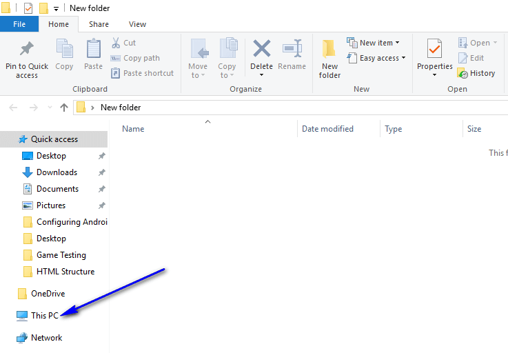 Appium - This PC Option