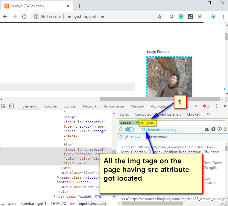 Relative CSS Selectors - img src