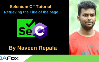 Selenium C Sharp – Retrieving the Title of the Page