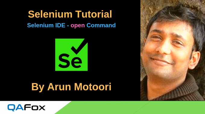 New Selenium IDE – open command