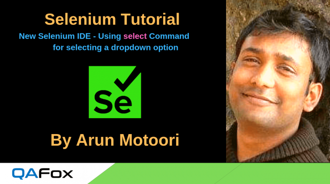 New Selenium IDE – Using ‘select’ command for selecting a dropdown option
