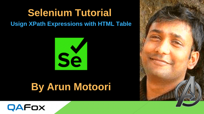 Selenium Locators – Using XPath Expressions with HTML Table