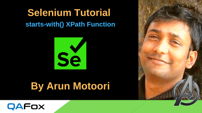 Selenium Locators – starts-with() XPath Function