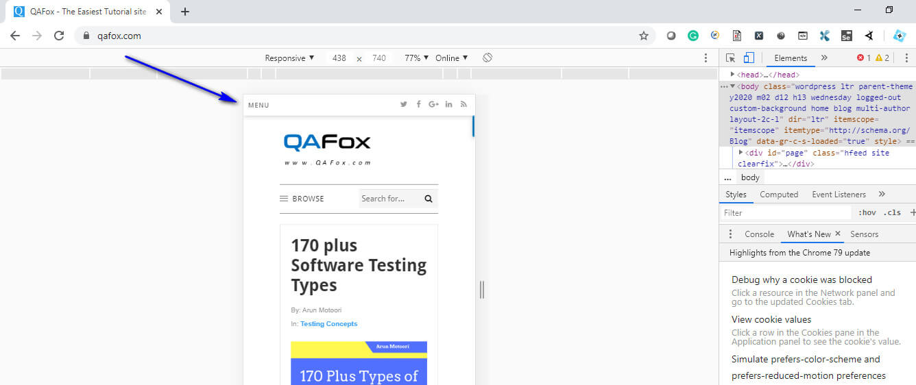 Mobile Web Simulation