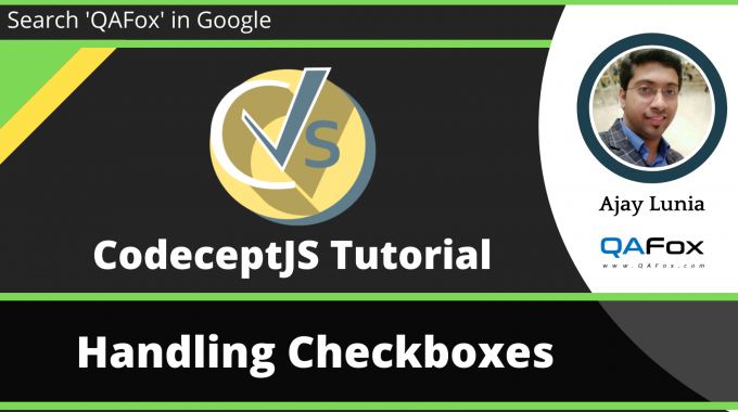 CodeceptJS – Handling Checkboxes
